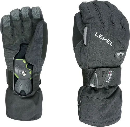 Level Half Pipe GTX Handschuhe - Schwarz, Größe 7,5 - Wasserdichte Gore-Tex Handschuhe für optimalen Komfort und Wärme beim Wintersport, ideal für Skifahrer und Snowboarder.