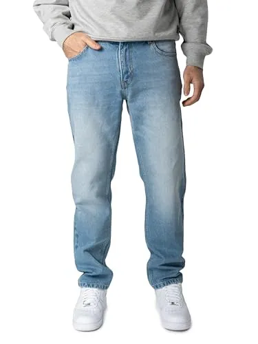 WOTEGA Herren Jeans Dream – Straight Fit Denim Hose - 5-Pocket - Bequeme Passform - Casual & Streetwear-Style, Blau (Coronet Blue 183922), W32/L34