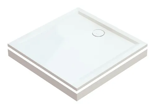 Hoesch Aluminiumschürze 900 x 750 mm für Eckmontage