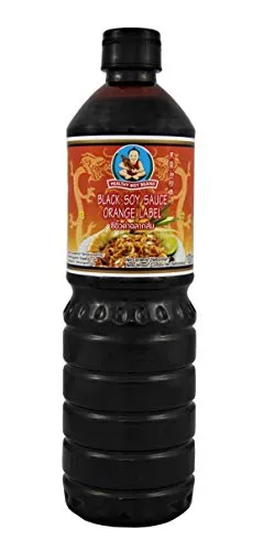 [ 1 Liter ] HEALTHY BOY BRAND Dunkle Sojasauce / Black Soy Sauce Orange Label