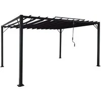 Produktbild Berlinlodge Pergola Anthrazit 400x213 cm mit Lamellendach