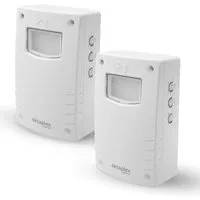 Oktaplex Pit 2er Set HF Präsenzmelder 5,8 GHz - Zuverlässige Bewegungsdetektion im Innenbereich mit 5,8 GHz Technologie. Ideal für Flur, Keller oder Garage. Flexibel einstellbar bis 15 m Reichweite und bis zu 600 W LED-Leuchten. Perfekt für die Wandmontage.