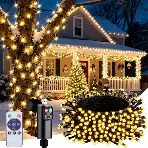 LED Lichterkette Weihnachtsbaum Außen Batterie