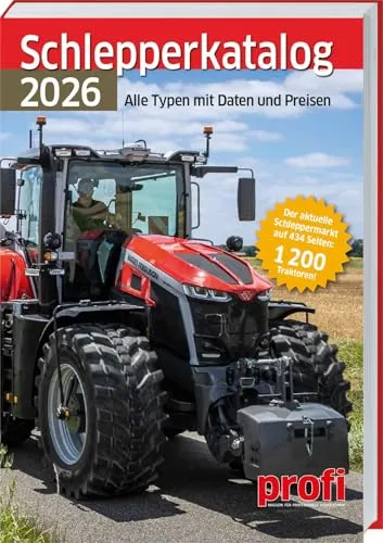 Schlepperkatalog 2026 – Kompakte Übersicht für Traktorenliebhaber - Der neue Schlepperkatalog 2026 bietet einen umfassenden Überblick über mehr als 1.200 Traktorenmodelle. Ideal als Nachschlagewerk oder Entscheidungshilfe mit aktuellen Preisen und technischen Daten in handlichem Format.