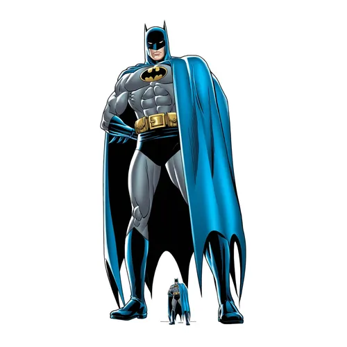 Dekofigur DC Comics - Batman Comic Style Pappaufsteller - Lebensgroßer Pappaufsteller von Batman im Comic Style, ca. 92x192 cm. Ideal für Fans und kreative Dekoideen, mit echtem Lizenzsiegel für Qualität und Authentizität.