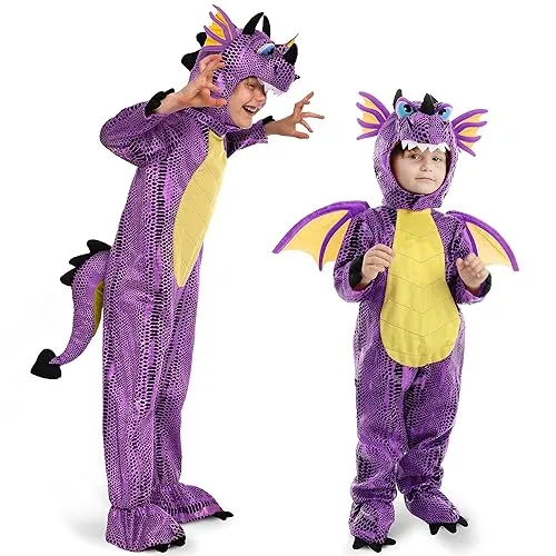 Spooktacular Creations Halloween Kind Unisex Drache Kostüm für Halloween Süßes oder Saures Dinosaurier Dress-up Pretend Play