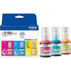 Brother Tinte BTD180CLVAL ValuePack, schwarz, cyan, magenta, gelb