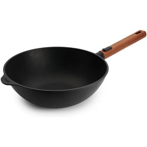 Woll Guss-Wok ECO LOGIC QXR - Hochwertiger Wok aus Deutschland - Pfannen: Umweltfreundlicher Wok mit robuster Aluminium-Oberfläche für gleichmäßige Wärmeverteilung und langlebigen Einsatz in jeder Küche.