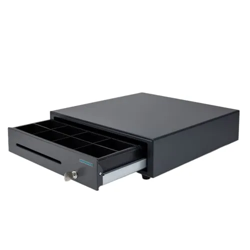 Metapace K-1 Kassenschublade Schwarz - Kassenschublade für den perfekten Einsatz im Einzelhandel, mit robustem Design und leiser Öffnungsmechanik.