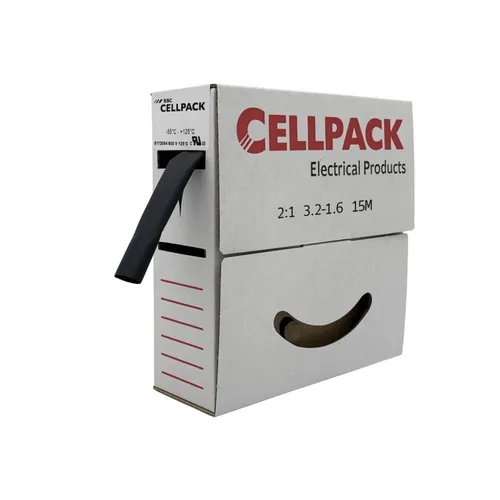 Cellpack Schrumpfschlauch SB 3.2-1.6 sw Meterware Kleber Warmschrumpfschläuche