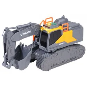 Dickie Volvo Tracked Excavator - Spielzeugauto mit beweglichem Arm und Licht- und Soundeffekten, ideal für kreatives Spiel und Nachahmung von Baustellenaktivitäten, geeignet ab 3 Jahren.