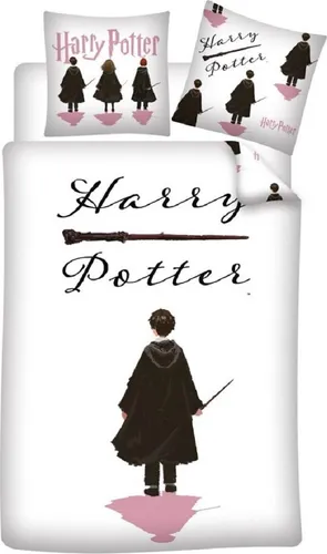 Aymax Bettwäsche Harry Potter, wendbar 140x200 cm - Bettwaren-Set für Kinder, perfekt für kleine Harry Potter-Fans, schadstoffgeprüft nach OEKO-TEX Standard 100 und maschinenwaschbar.