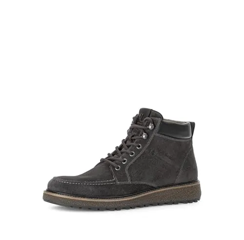 Pius Gabor Herren Boots, Männer Schnürschuhe,recyceltes Futter,Wechselfußbett,Schnuerschuhe,straßenschuhe,Low-tie,Slate/Black,41 EU / 7.5 UK