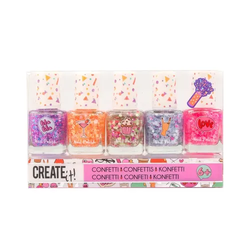 Create It! Nagellak Confetti, 5St
