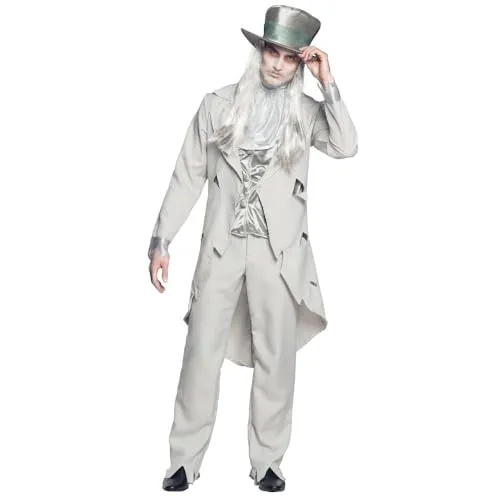 Boland - Erwachsenen-Kostüm Geister-Bräutigam, Weste, Mantel, Hose und Jabot, ideal für Halloween und Mottopartys