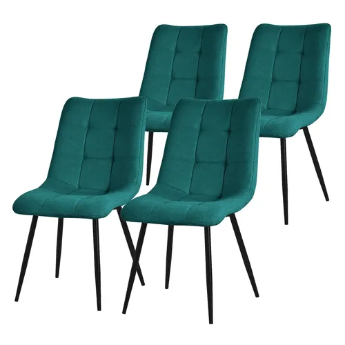 ML-DESIGN Esszimmerstühle 4er Set, moderne Polsterstühle mit Rückenlehne - Moderne Stühle für Esszimmer und Küche, mit bequemer Polsterung und elegantem Design. Hohe Stabilität bis 120 kg und bodenschonende Füße für empfindliche Böden.