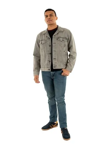 LEVIS Men's The Trucker Jacket Greys, Goosebumps, S - Funktionsjacken, zeitloser Stil mit dem ikonischen Levi's Tab – das Original für lässige Looks und vielseitige Einsatzmöglichkeiten.