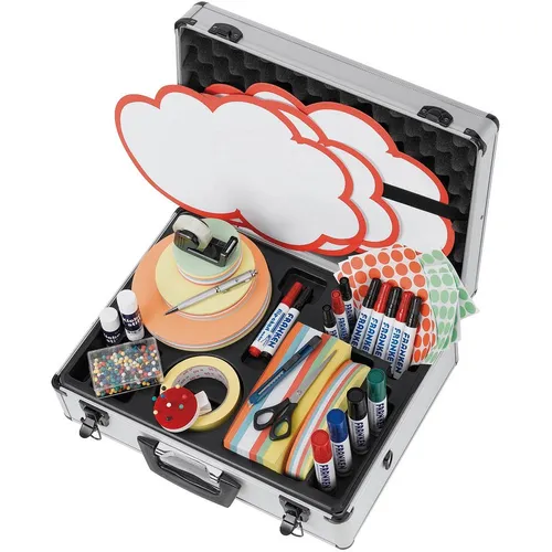 FRANKEN Moderationskoffer PROFI in silber von Franken