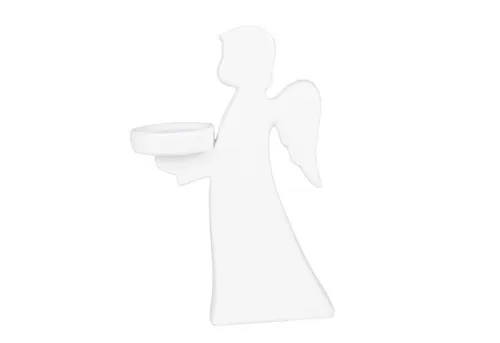 RIFFELMACHER & WEINBERGER Christbaumschmuck Riffelmacher Engel mit Teelichthalter 18 cm, Porze