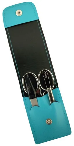 EloModa Maniküre-Etui Solingen* Maniküre Set im Lederetui – Made in Germany – Nagelschere, 3 tlg., Made in Germany