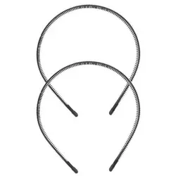 2er Pack Metall Haarband Unisex Elastisch Rutschfest für Sport Yoga