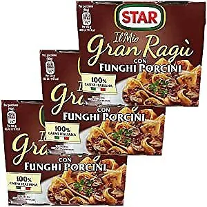3x Star Il Mio Gran Ragù 'Con Funghi Porcini' Mit Steinpilzen, 2x180g