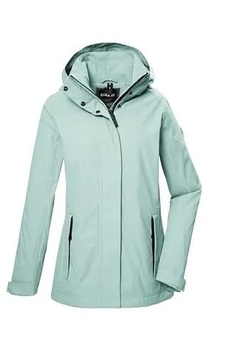 G.I.G.A. DX Damen Funktionsjacke - Wasserdicht & Atmungsaktiv - Funktionsjacke mit 10.000 mm Wassersäule, abzippbarer Kapuze und winddichtem Design. Ideal für Outdoor-Aktivitäten, um Sie trocken und komfortabel zu halten.