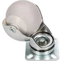 KOTARBAU® Möbelrollen Ø 50mm Alle Böden Geeignet Lenkrollen Gummirollen Robust Transportrollen Sofarollen Schieberollen Werkzeugrollen Schwerla...