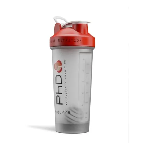 PhD Shaker Cup, 600ml | Mixball, Auslaufsicherer Schraubverschluss, Spülmaschinenfest
