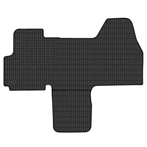 Bär-AfC FI06177nWB Gummimatten Auto Fußmatten Schwarz, Erhöhter Rand, Set 1-teilig, Passgenau für FIAT Ducato Typ 250 Baujahr 2006-2014