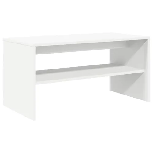 vidaXL TV-Schrank Weiß 80x40x40cm - TV-Halterungen und Möbel, vielseitig als Medienschrank oder Couchtisch nutzbar, aus hochwertigem Holzwerkstoff für Langlebigkeit und Stabilität.