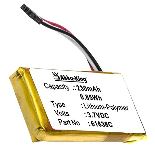 Akku-King Akku kompatibel mit Motorola Dect 6.0, IT6, IT6-2 - ersetzt 61638C, SNN5904A - Li-Polymer 230mAh