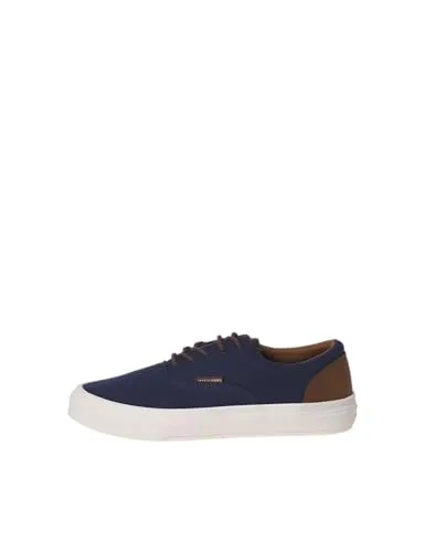 JACK & JONES Sneaker für Herren - Moderne einfarbige Sneaker aus 100% Polyester, ideal für den täglichen Einsatz. Die Gummisohle sorgt für optimalen Halt und Komfort.