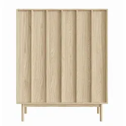 Selsey Highboard Neksto, Beige, Holzwerkstoff, 6 Fächer
