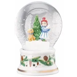 Hutschenreuther Christbaumschmuck Schneekugel 2025 - Limitierte Schneekugel 2025 aus der Sammelkollektion mit fröhlichen Designs der Illustratorin Renáta Fucíková, perfekt für festliche Weihnachtsdekoration