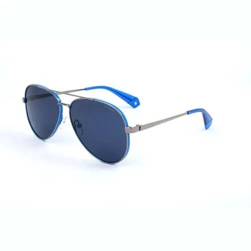 Polaroid Damen PLD 6069/S/X Sonnenbrille, Mehrfarbig (Rtblue Rt), 61 - Sonnenbrille für Damen, idealer UV-Schutz und trendiges Design für stilvolle Auftritte.