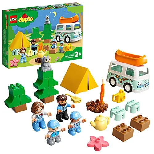 Produktbild LEGO DUPLO Town: Familienabenteuer mit Campingbus (10946)