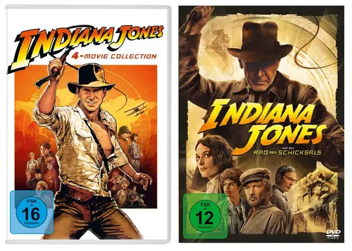 DVDs * INDIANA JONES - 4MOVIE COLLECTION + DAS RAD DES SCHICKSALS SET # NEU +§ 5