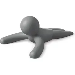 Umbra Buddy Türstopper, Türpuffer, Tür Stopper, Türhalter, für jeden Untergrund, Hartgummi, Anthrazit, 1013258-149 - Grau