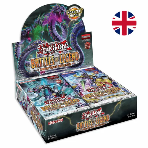 Yu-Gi-Oh Battles of Legend: Monströse Rache - Sammelkarten Packs & Sets mit 52 neuen Karten, darunter 40 Secret Rares und exklusive Quarter Century Secret Rares für Sammler und Strategen.