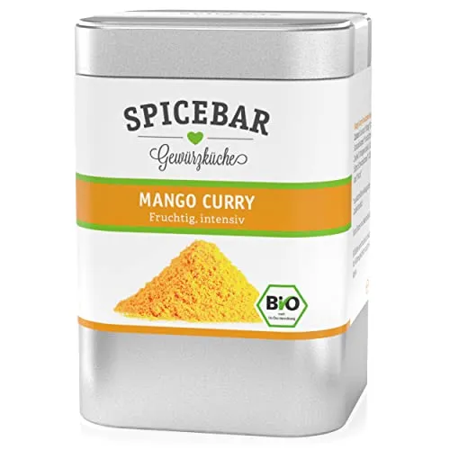 Spicebar Mango Curry, Mild und leicht Scharf, Currypulver, Bio (1x 70g)