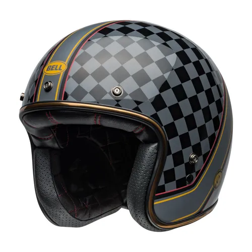 Bell Custom 500 RSD Jethelm - Grau/Schwarz - XL - Motorradhelm mit individueller Passform dank 5 Schalengrößen, aus Fiberglas-Verbundstoff für optimalen Schutz und Stil. Ideal für Classic-Biker und individuelle Anpassungen.