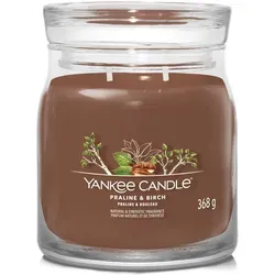 Praline & Birch Signature Medium Jar 368g 2-Docht - Kerze mit 2 Dochten, die den warmen Duft von Birkenholz und köstlichen Pralinen vereint – ideal für entspannte Abende und eine gemütliche Atmosphäre.