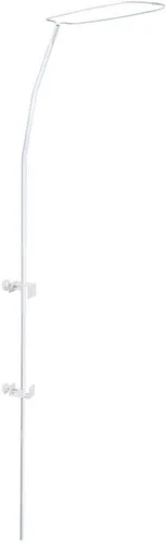 Julius Zöllner Himmelstange - Fixmaß, verschraubt, Made in Europe - Bettdecken Himmelhalter in elegantem Weiß, ideal für Babybetten, mit ovaler Krone und Schnellverschluss für einfachen Himmelwechsel.