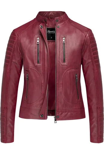 Produktbild REPUBLIX Lederjacke MYRNA Echtleder Damen Biker Zipper Jacke