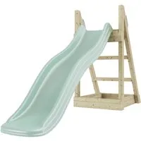 OutdoorToys Rutsche Leopard 175cm Mintgrün - Spieltürme & Spielanlagen – Die farbenfrohe Rutsche sorgt mit 175 cm Länge für unvergesslichen Spielspaß im Garten und kann mit einem Wasserschlauch für zusätzlichen Erfrischungseffekt ausgestattet werden.