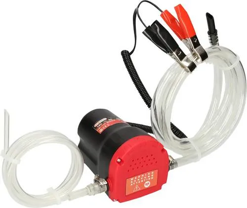 KS Tools 150.2800 Elektrische Absaug- und Umfüllpumpe - vielseitig für Diesel, Motoröl und Heizöl, hohe Saugkapazität und 12V Anschluss