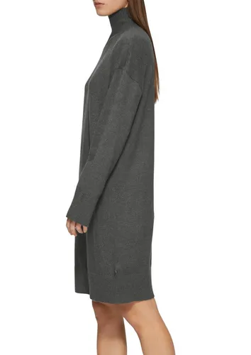 QS Strickkleid mit Stehkragen - Strickkleid für Damen mit elegantem Stehkragen, atmungsaktiv und ideal für Freizeit- und Büro-Looks.