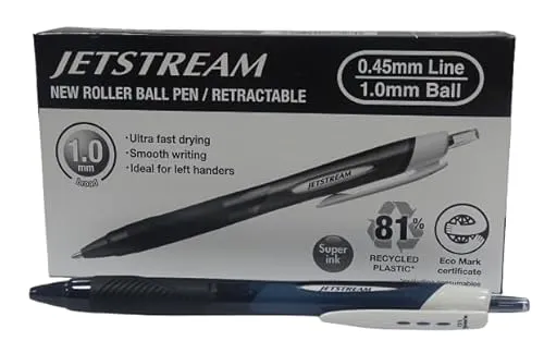 Uni-Ball Rollerball JetStream SXN-150E, Schwarz, 1,0 mm, Box, 12 Stück