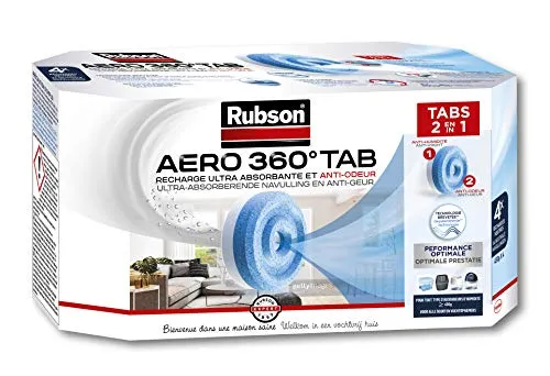 Rubson Nachfüllbeutel Aero 360 für Luftentfeuchter, 4er-Set